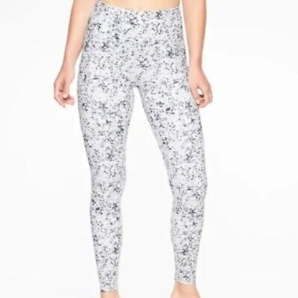 Athleta Sandstone Salutation Stash Pocket Speckled Leggings - Picture 1 of 3